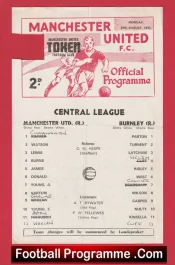 Manchester United v Burnley 1970 – Man Utd Reserves Sartori