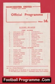 Manchester United v WBA 1957 – Reserves Man Utd Bobby Charlton
