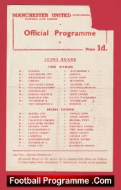 Manchester United v Newcastle United 1958 – Man Utd Reserves Munich Season