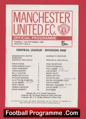 Manchester United v Barnsley 1984 – Reserves + Alan Brazil