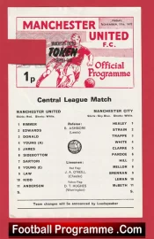 Manchester United v Manchester City 1972 – Reserves Match Denis Law + Kidd