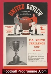 Manchester United v Blackburn Rovers 1957 – Busby Babes Youth Cup Match