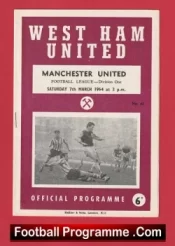 West Ham United v Manchester United 1964 – Man Utd