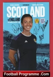 Scotland Ladies v England 2023 – Womens Football Multi Autographed
