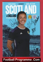 Scotland Ladies v England 2023 – Womens Football Multi Autographed