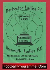 Dorchester Ladies v Weymouth 1999 – Womens Football