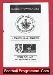 Slough Town Ladies v Chesham United 1998 – Womens Football