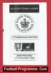 Slough Town Ladies v Chesham United 1998 – Womens Football