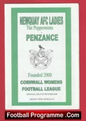 Newquay AFC Ladies v Penzance 2001 – Womens Football