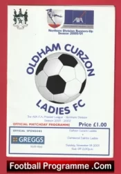 Oldham Curzon Ladies v Garswood Saints 2001 – Womens Football