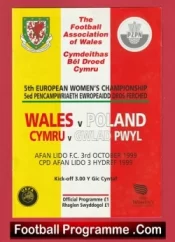 Wales Ladies v Poland 1999 – Womens Football