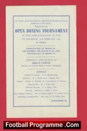Boxing – St Ives Open Boxing Tournament 1961 – Brian Curvis