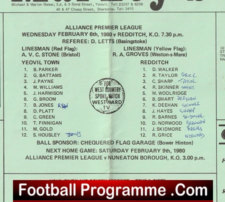 Yeovil Town v Redditch United 1980 - Image 3