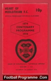 Heart Of Midlothian v Tottenham 1974 – Hearts Centenary Match