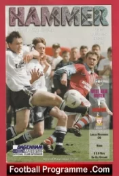 West Ham United v Liverpool 1996 – Youth Cup Final 1st Leg