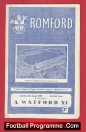 Romford v Watford 1962 – Friendly Match Brooklands Sports Ground