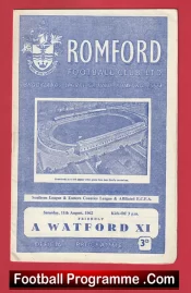Romford v Watford 1962 – Friendly Match Brooklands Sports Ground