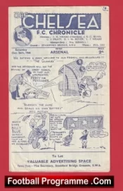 Chelsea v Arsenal 1946 – 1940s Football Programme