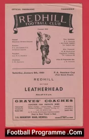 Redhill v Leatherhead 1960 – FA Amateur Cup