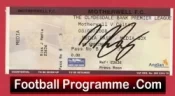 Motherwell v Glasgow Celtic 2008 – Signed Football Ticket