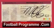 Motherwell v St Mirren 2009 – Signed Football Ticket