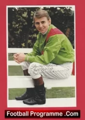 Willie Carson Signed Picture Autograph – Horse Racing Jockey
