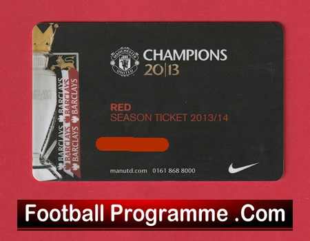 Manchester United Official Season Ticket Plastic Members Cards X 2 - Image 2
