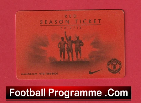 Manchester United Official Season Ticket Plastic Members Cards X 2 - Image 3
