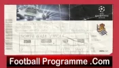 Real Sociedad v Manchester United 2013 – Match Ticket Spain