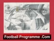 Juventus v Manchester United 2003 – Football Ticket Italy