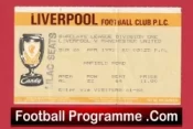 Liverpool v Manchester United 1992 – Match Ticket