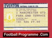 Everton v Manchester United 1993 – Match Day Ticket