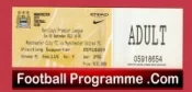 Manchester City v Manchester United 2013 – Match Ticket