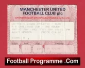 Manchester United v Bury 1993 – FA Cup Ticket Old Trafford