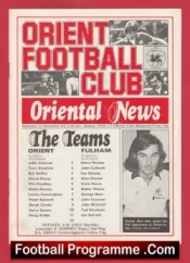 Orient v Fulham 1976 – Bobby Moore + George Best