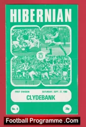 Hibernian Hibs v Clydebank 1980 + George Best