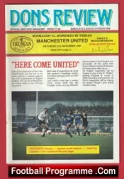 Wimbledon v Manchester United 1987 – Signed Robson – McClair – Plus