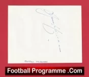 Manchester United Gordon McQueen Autograph Signed Sheet Man Utd