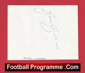 Manchester United Gordon McQueen Autograph Signed Sheet Man Utd