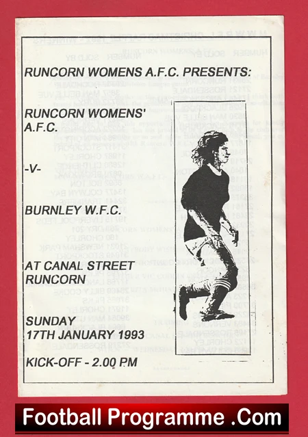 Runcorn Ladies v Burnley 1993 - Womens Football - Image 3