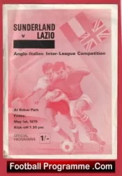 Sunderland v Lazio 1970 – Anglo Italian Cup