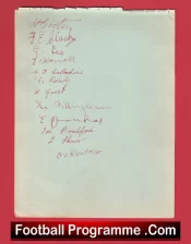 Birmingham City Footall Club Multi Autographed Signed Sheet 1933 – 1934