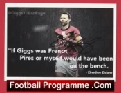 Manchester United Ryan Giggs Autographed Signed Picture – Zidane – Pires