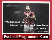 Manchester United Ryan Giggs Autographed Signed Picture – Zidane – Pires