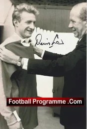 Manchester United Denis Law Autograph Signed Photograph Man Utd 1960s