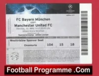 Bayern Munich v Manchester United 2010 – Ticket – Germany
