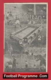 Bury v Chesterfield 1946 – 1940s Football Programme