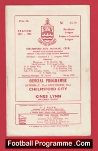 Chelmsford City v Kings Lynn 1961 – 1960s