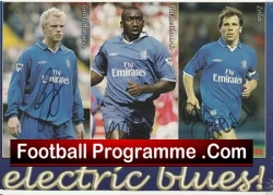 Chelsea Football Club Signed Picture - Zola - Hasselbank - Gudjohnsen - football memorabilia