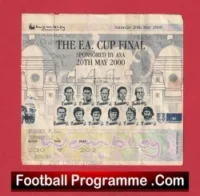 Chelsea v Aston Villa 2000 – FA Cup Final Match Ticket